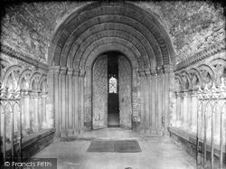 Minster, North Porch 1920, Southwell