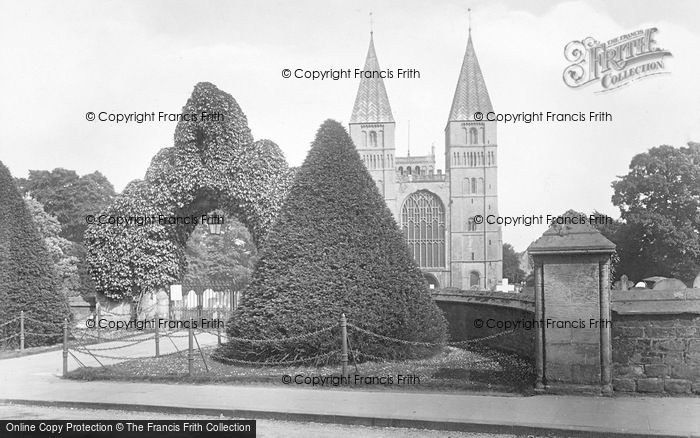 Photo of Southwell, Minster South Gate 1924