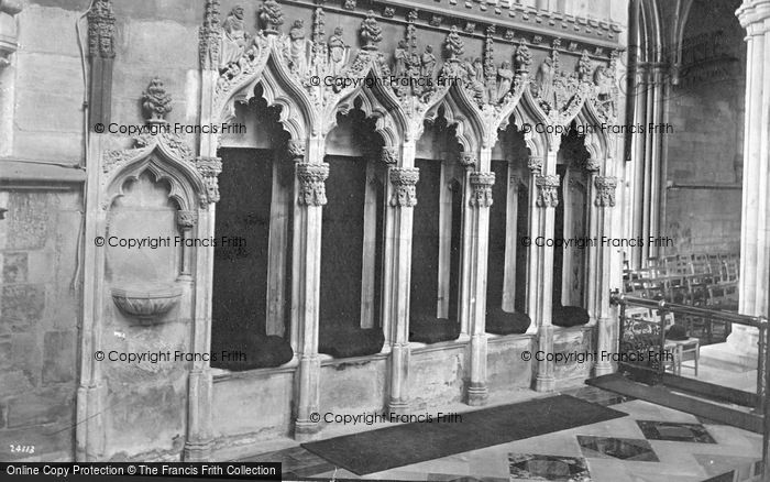 Photo of Southwell, Minster, The Sedilia 1890