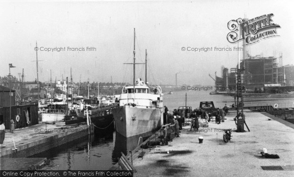 Photo of Southwick, Entering The Dry Dock c.1955