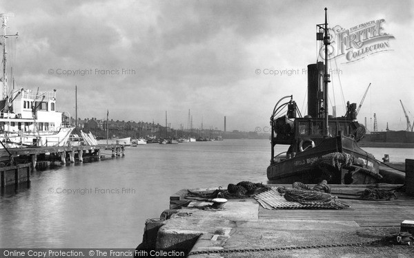Photo of Southwick, The Harbour And Tug c.1950