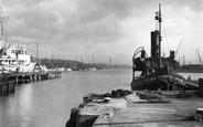 The Harbour And Tug c.1950, Southwick