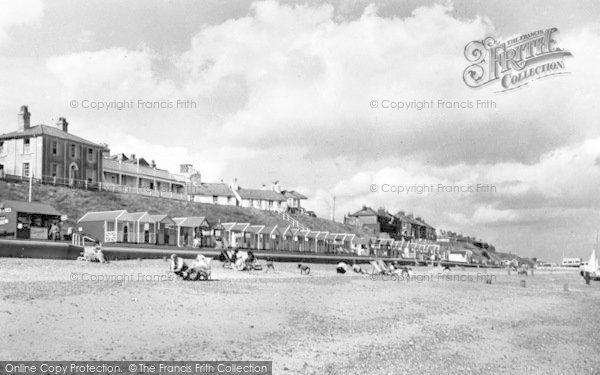 Photo of Southwold, Beach And Cliffs c.1955