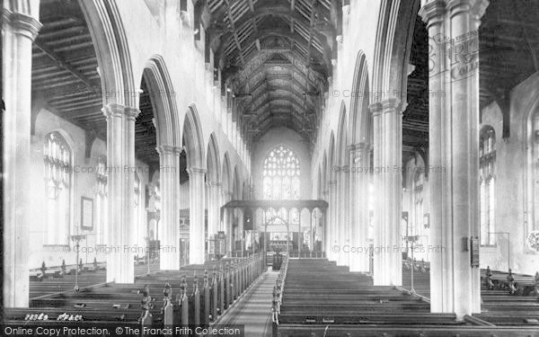 Photo of Southwold, Church Interior 1891