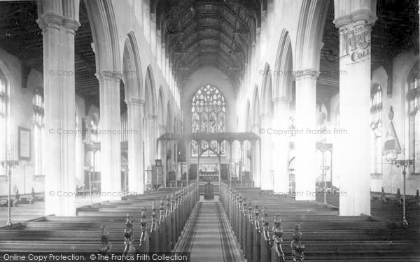 Photo of Southwold, Church Interior c.1900