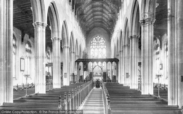 Photo of Southwold, Church Nave 1896