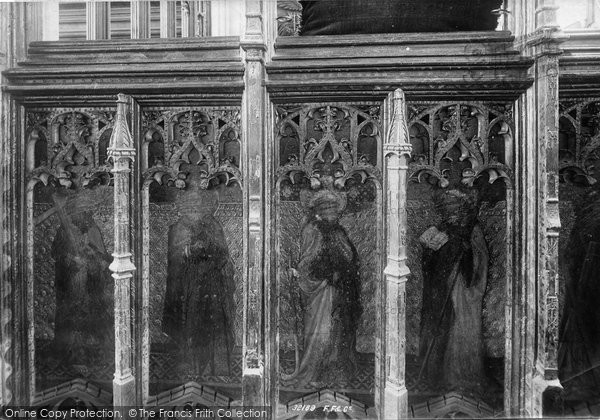 Photo of Southwold, Church Screen, Apostles 1893