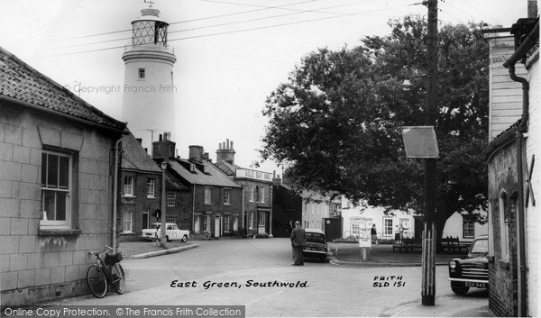Photo of Southwold, East Green c.1965