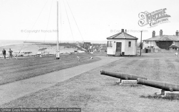 Photo of Southwold, Gun Hill And Coastguard Station c.1955
