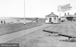 Gun Hill And Coastguard Station c.1955, Southwold