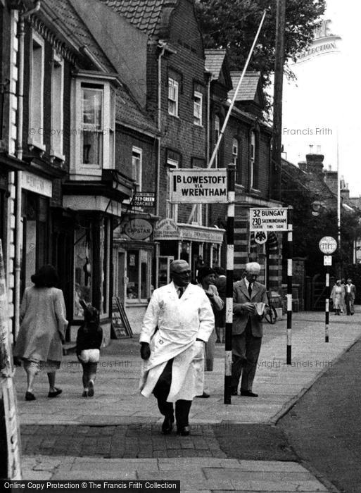 Photo of Southwold, Shopkeeper In High Street c.1955