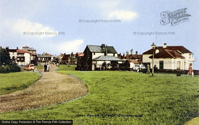 Photo of Southwold, South Green c.1954