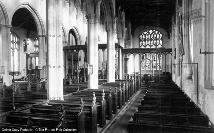 Photo of Southwold, St Edmund's Church Interior c.1880