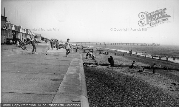 Photo of Southwold, The Beach And Promenade c.1950