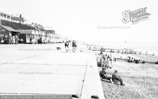 Photo of Southwold, The Beach And Promenade c.1954
