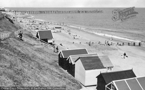 Photo of Southwold, The Beach c.1950