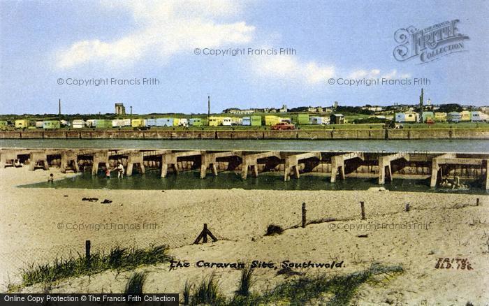 Photo of Southwold, The Caravan Site c.1960