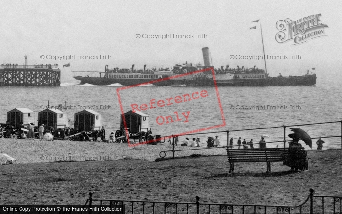 Photo of Southwold, The London Boat Leaving 1906