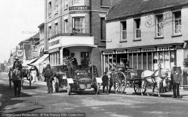 Photo of Southwold, Traffic In The Market Place 1906
