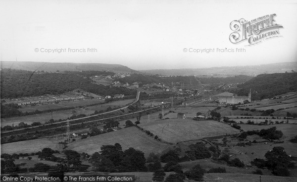 Photo of Sowerby Bridge, Calder Valley From Hollins Well c.1960