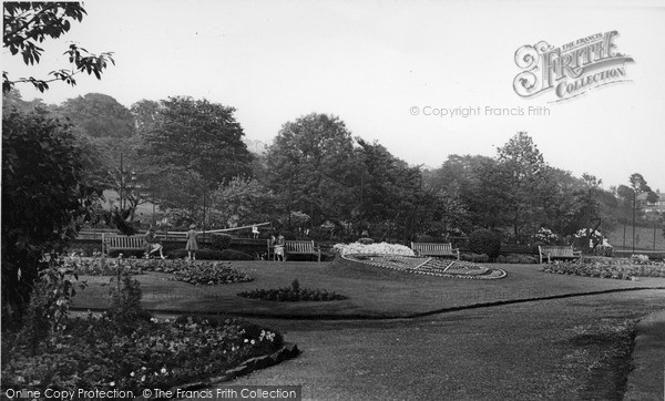 Photo of Sowerby Bridge, Floral Gardens, Crow Wood Park c.1960