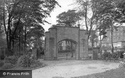 The War Memorial Gate, Crow Wood Park c.1955, Sowerby Bridge