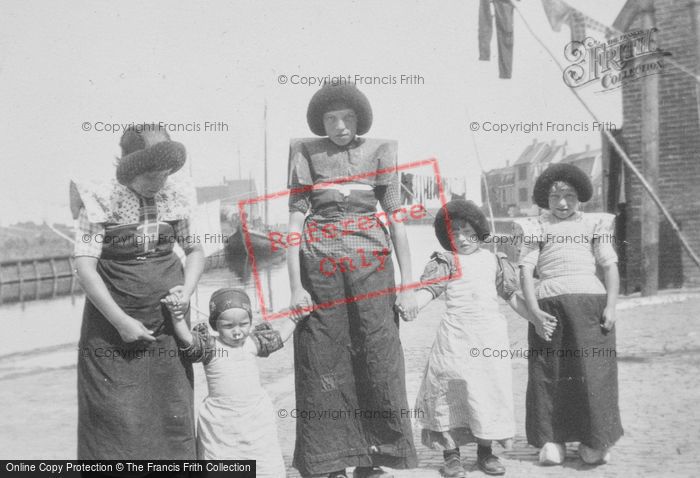 Photo of Spakenburg, Girls In Traditional Costume c.1930