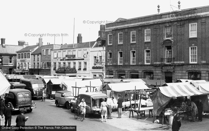 Photo of Spalding, Market Place c1955