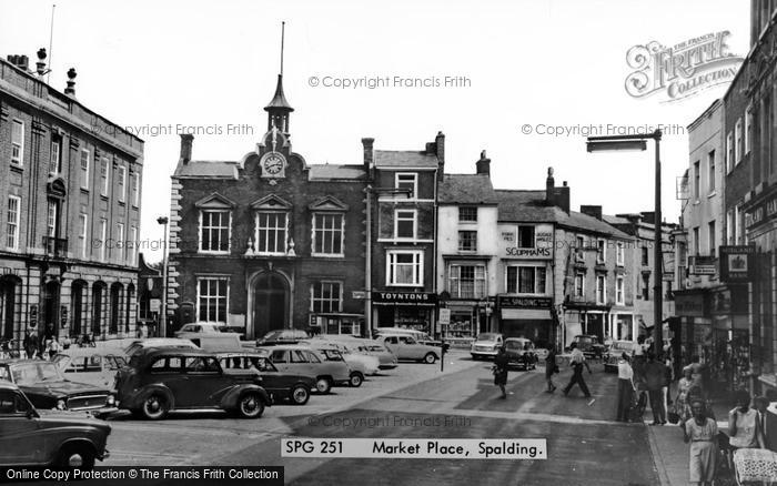 Photo of Spalding, Market Place c.1965
