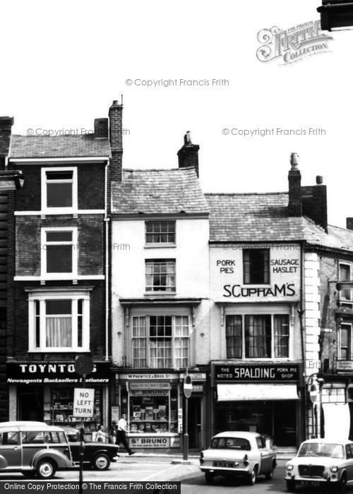 Photo of Spalding, Market Place Shops c.1965
