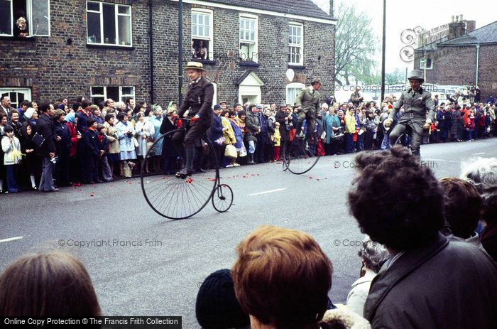 Photo of Spalding, The Flower Parade, Penny Farthings 1978