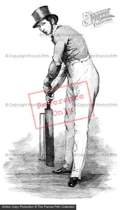 Photo of 19th Century Cricket Batsman