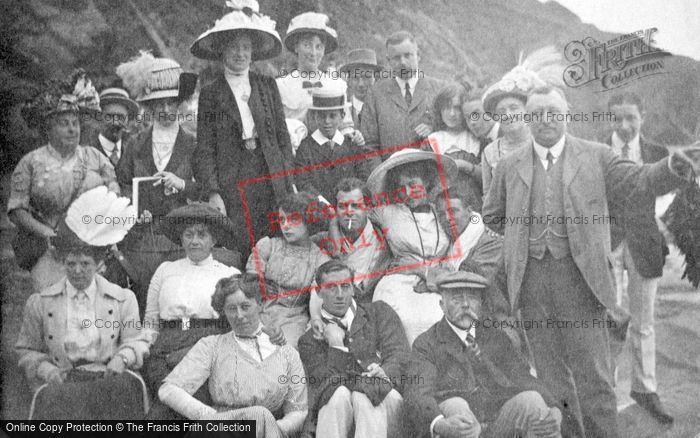 Photo of A Group On The Beach c.1912