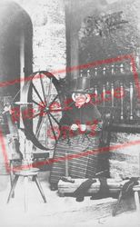 A Welsh Lady With Spinning Wheel c.1900, Generic
