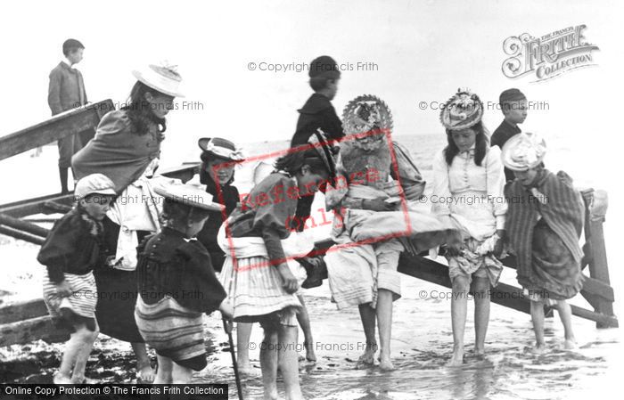 Photo of Children Paddling c.1900