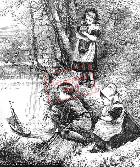 Photo of Children Playing By The River