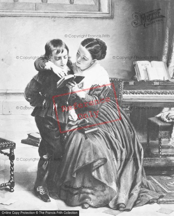 Photo of George Herbert And His Mother By C.W.Cope 1604