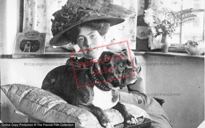 Photo of Lady With Billy The Dog c.1910