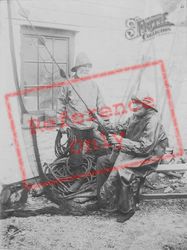 'mending The Nets' Cornish Fishermen c.1890, Generic