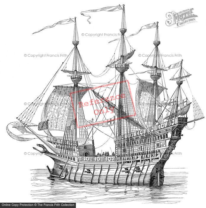 Photo of Sketch Of A Tudor Ship