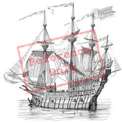 Sketch Of A Tudor Ship, Generic