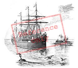 Sketch Of An 18thc Ship, Generic
