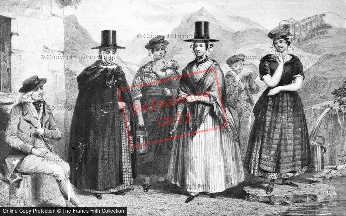 Photo of Welsh Costumes 1851 By H Jones