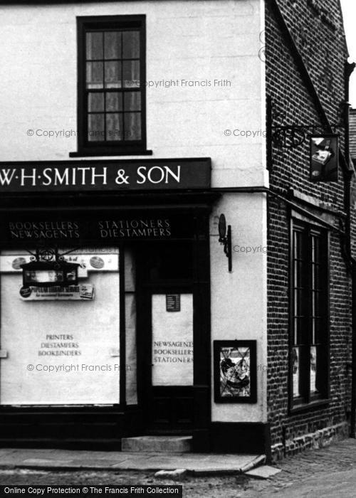 Photo of Spilsby, W H Smith & Son, Market Street c.1955