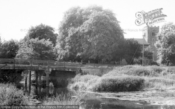 Photo of Sproughton, The Bridge And Church c.1965