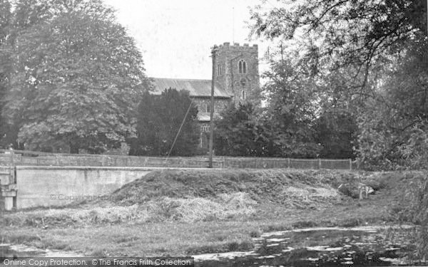 Photo of Sproughton, The Church And River c.1955