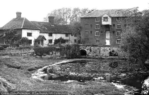 Photo of Sproughton, the Mill and Mill House c1955