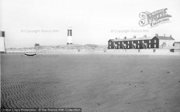 Photo of Spurn Head, The Lighthouse And Lifeboat Cottages c.1955