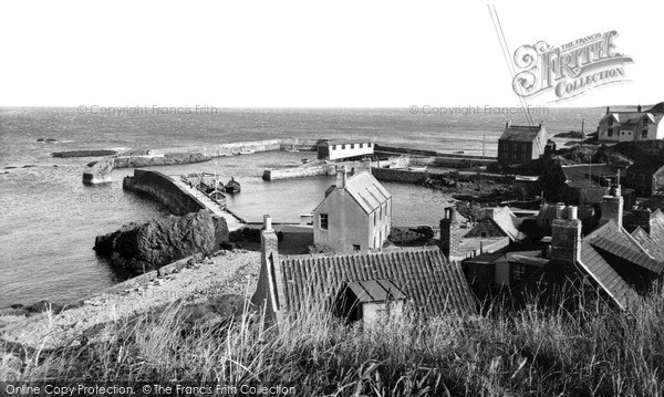 Photo of St Abbs, The Harbour From The Cliffs c.1955