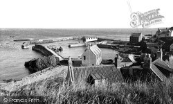 The Harbour From The Cliffs c.1955, St Abbs